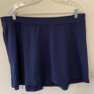 Navy Blue Tail Workout/Tennis Skirt